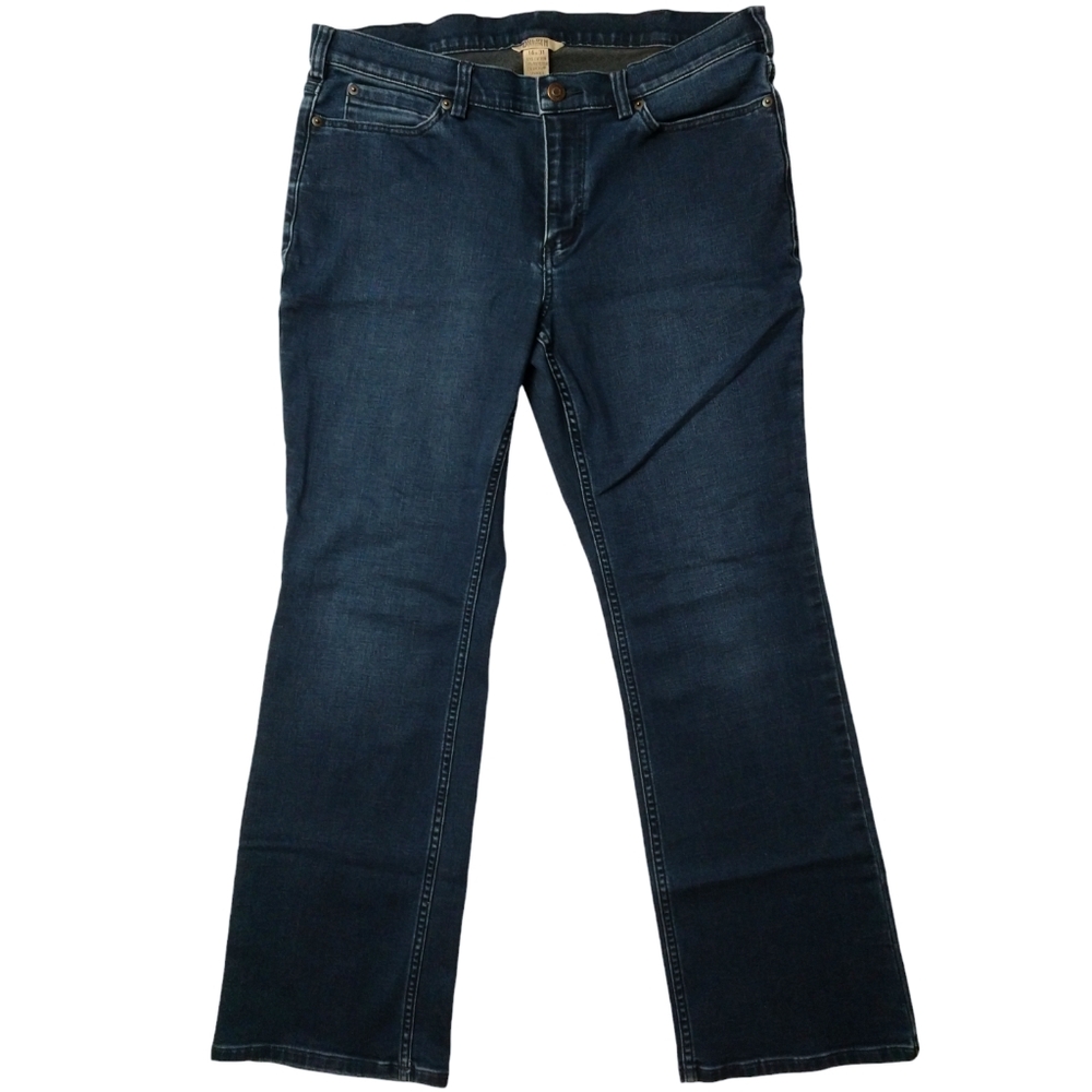 Duluth Trading Co. Women's Dark Wash Denim Jeans Size 14x31